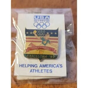 1992 Barcelona Spain Summer Olympic Games Team Handball Team USA Pin New